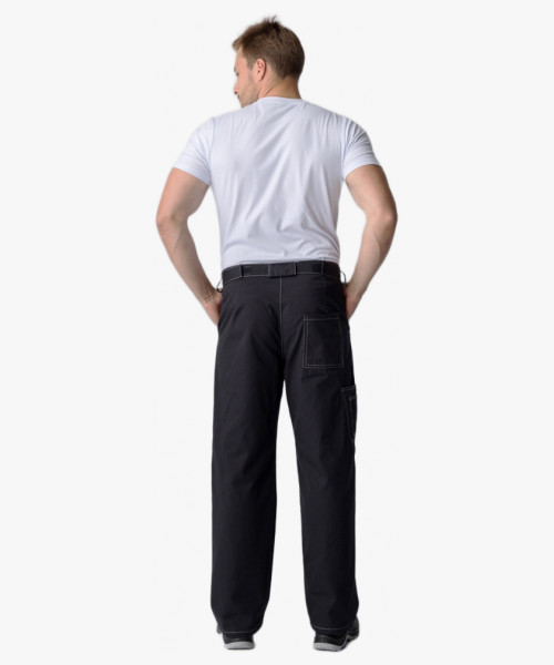 Костюм Флагман-Фаворит-1 (тк.Саржа,250) брюки, т.серый/серый