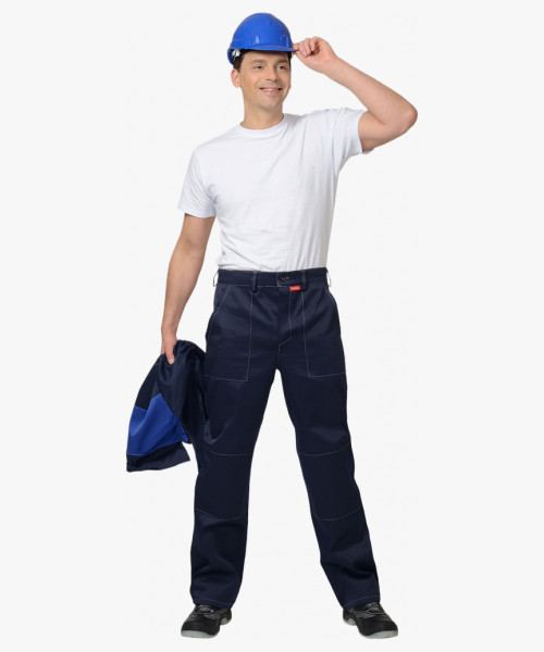 Костюм СИРИУС-АСПЕКТ/СТАНДАРТ куртка, брюки т.синий с васильковым