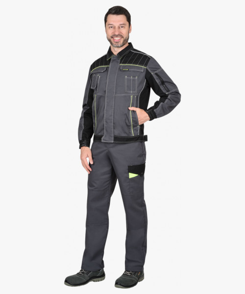 Костюм мужской летний СИРИУС-ПРЕСТИЖ куртка, п/к, серый