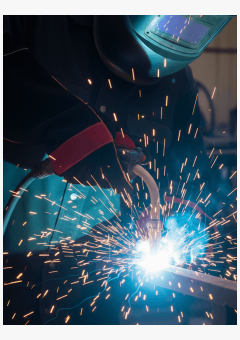 Перчатки (краги) спилковые усиленные термозащитные ProfLineLeader, черный/красный