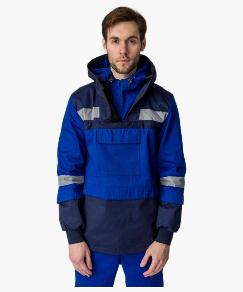 Костюм противоэнцефалитный-антигнус Импульс (тк.Саржа,220), т.синий/васильковый