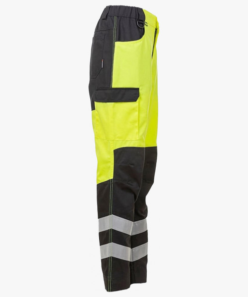 Брюки сигнальные женские Brodeks KS319, цвет жёлтый, чёрный