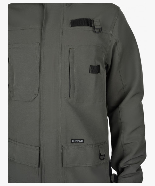 Костюм СИРИУС-ТРИТОН куртка, брюки хаки с черным тк.Кошачий глаз