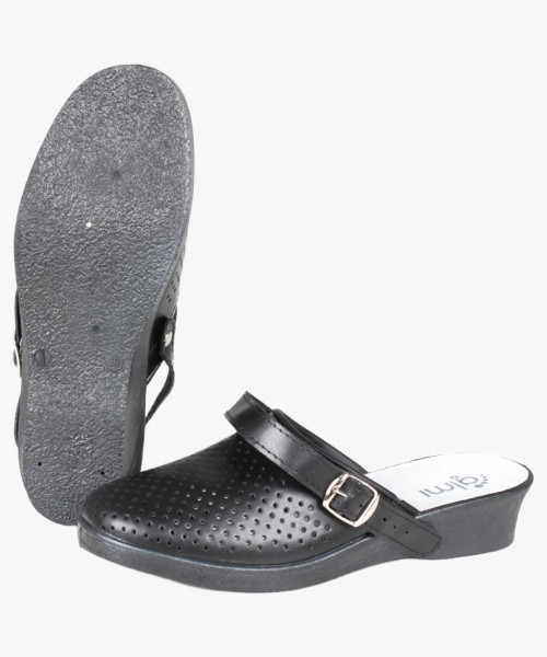 Сабо женские нат. кожа Эмануэла ПВХ ALMI (арт. 6802-00101) белый