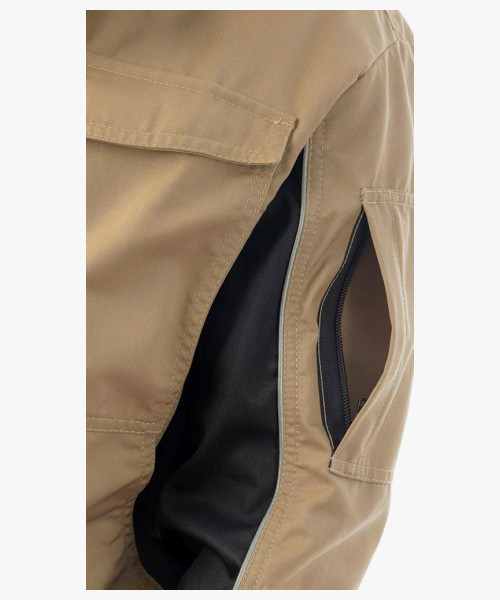 Куртка летняя мужская Brodeks KS201, цвет бежевый, чёрный