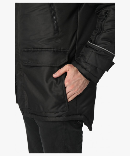 Куртка зимняя Аляска-Люкс (тк.Cat’s eye), черный