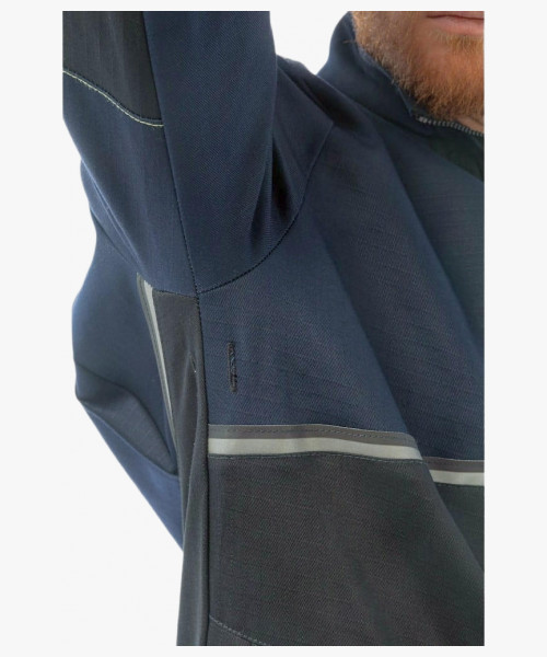 Куртка сварщика Brodeks FS28-01, цвет тёмно-синий, чёрный