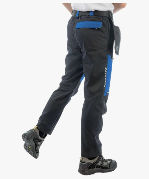 Брюки летние мужские Brodeks KS334, цвет синий, чёрный