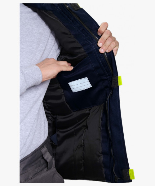 Жилет утепленный Флофт (тк.Смесовая,210), т.синий/васильковый