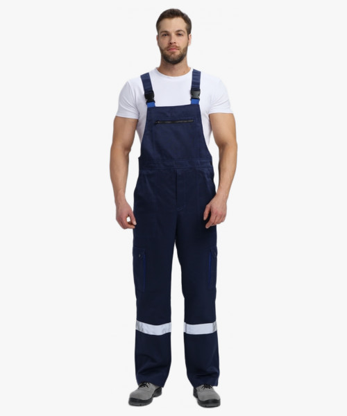 Костюм Нейч-2 СОП с капюшоном К. (тк.Смесовая,210) п/к, т.синий/васильковый