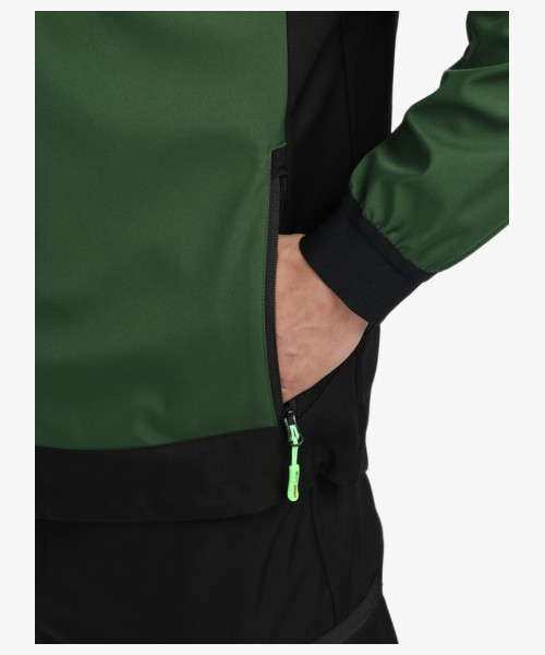 Куртка ProfLineLeader (тк.Софтшел), хаки/черный