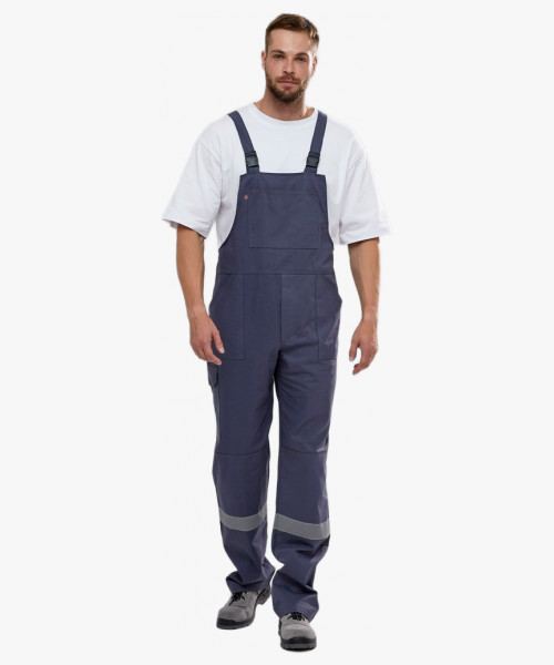 Костюм Флофт-2 СОП У. (тк.Саржа,250) п/к, т.серый/св.серый