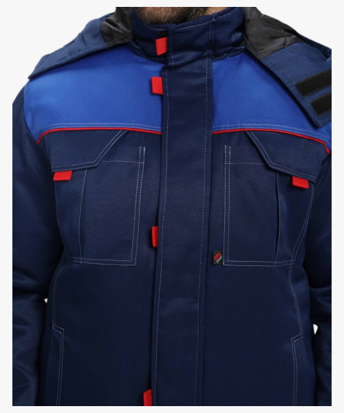 Костюм зимний Флофт-2 (тк.Смесовая,210) п/к, т.синий/васильковый