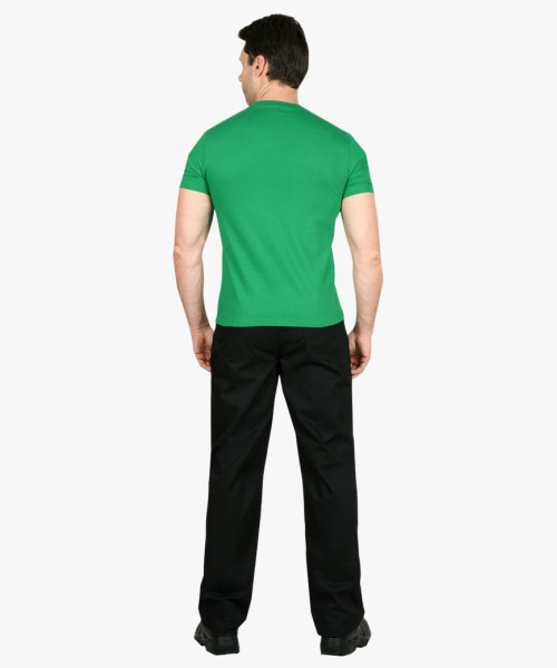 Футболка зелёная (яркая) СИРИУС-СТАНДАРТ 160г/м2 в уп.100 шт. за шт.