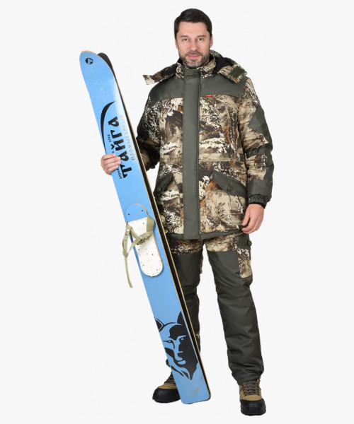 Костюм СИРИУС-ГОРКА зимний: куртка дл., брюки (тк.CROWN-230) КМФ Серый мох