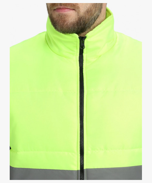 Жилет утепленный сигнальный Ярксион СОП (тк.OxLine,90), лимонный