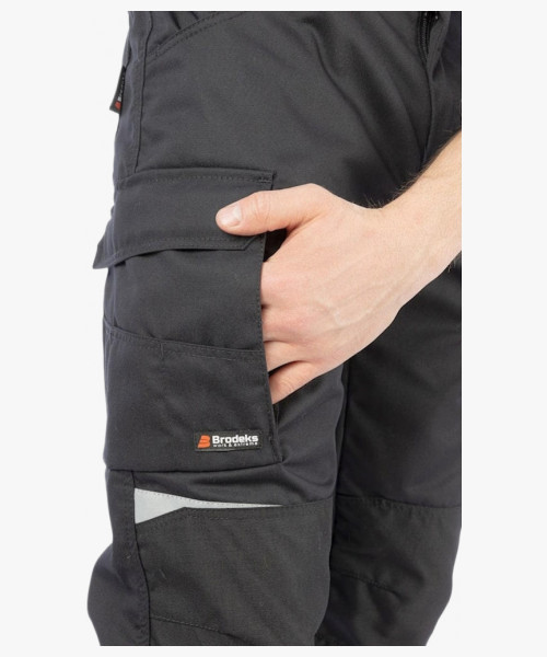 Брюки летние мужские Brodeks KS302, цвет чёрный