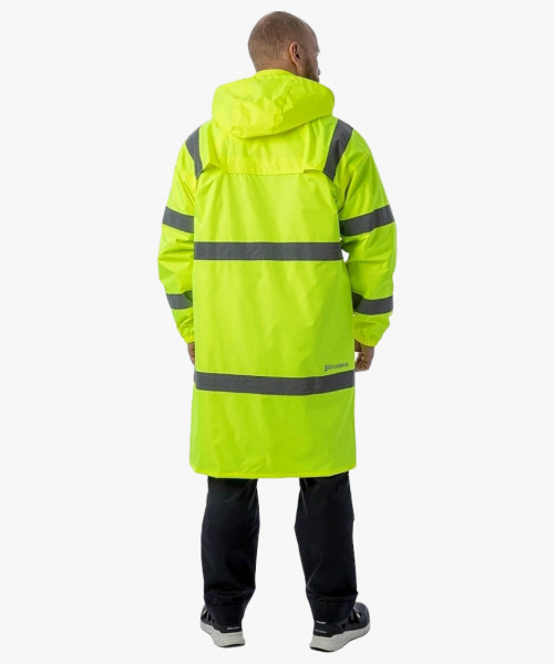 Плащ-дождевик сигнальный Brodeks KS252, цвет жёлтый