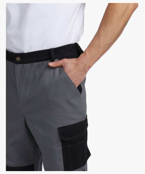 Брюки Милан CH (тк.Смесовая,260), т.серый/черный