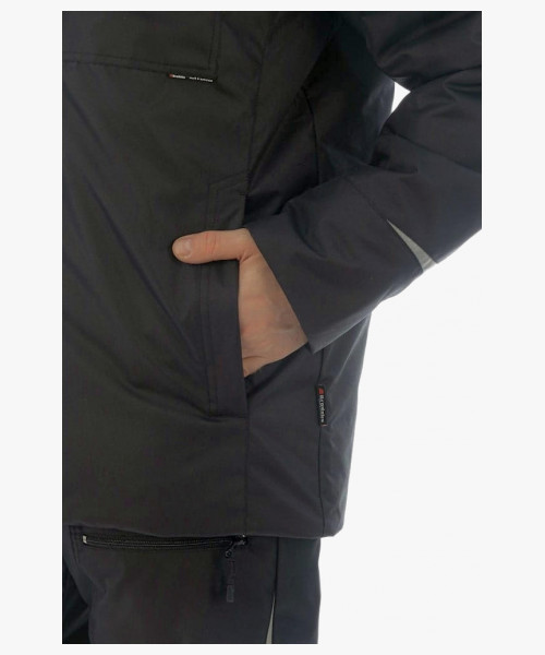 Костюм рабочий зимний Brodeks KW603, куртка, брюки, цвет чёрный