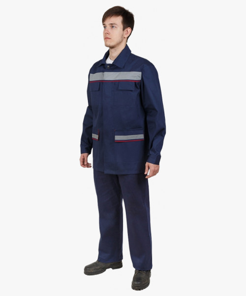 Костюм Профессионал СОП NEW (тк.Саржа,230) п/к, т.синий