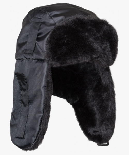 Шапка-ушанка СИРИУС-ЕВРО черная (тк. Оксфорд)