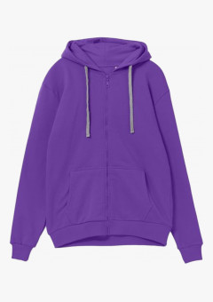 Толстовка на молнии с капюшоном Siverga Heavy 2.0, фиолетовый