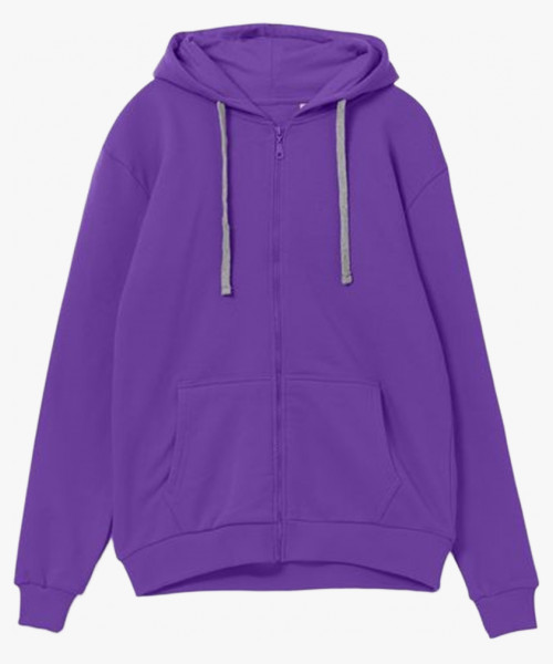 Толстовка на молнии с капюшоном Siverga Heavy 2.0, фиолетовый