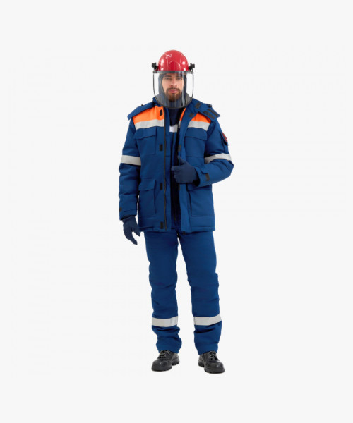 Костюм зимний Энергия-Г IV кл.п. (91,4 кал.), т.синий/оранжевый