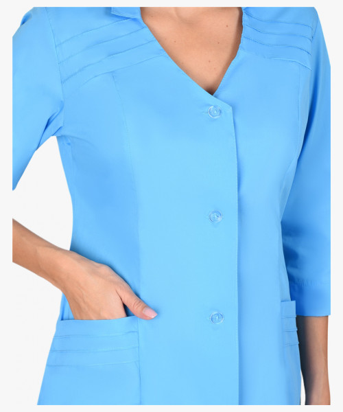 Халат СИРИУС-ЛИМА женский голубой