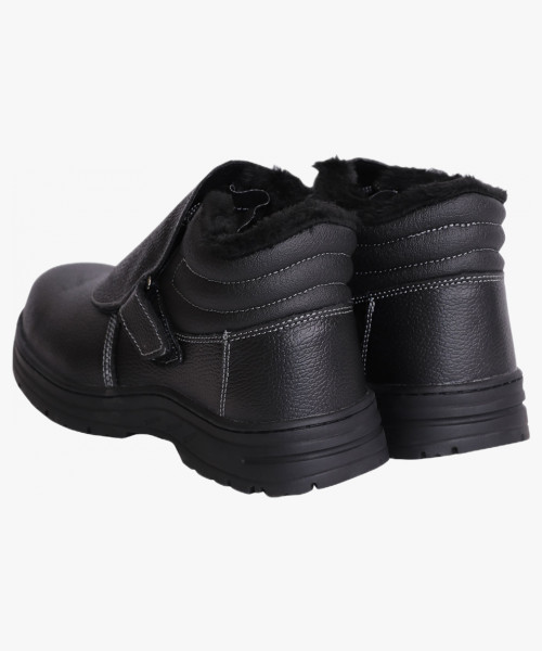 Ботинки сварщика зимние СИРИУС-ТИТАН, кожа, ПКП, иск.мех, Нитрил