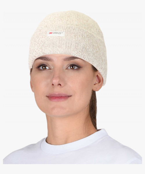 Шапка полушерстяная Иней, утеплитель Тинсулейт, цвет беж.меланж