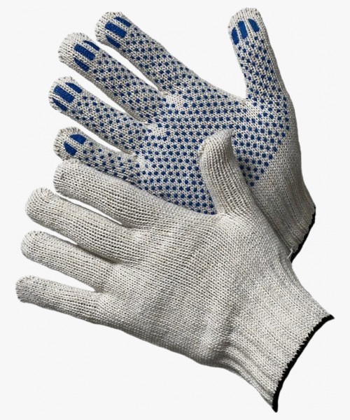 Перчатки ХБ с ПВХ 10/4