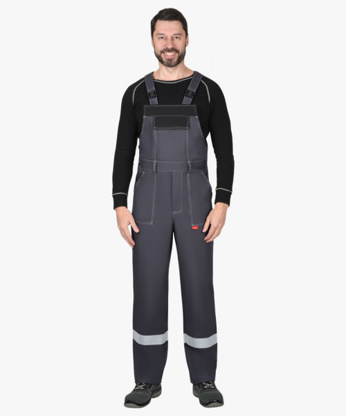 Костюм сварщика СИРИУС-ГЕРКУЛЕС летний, куртка, п/к т.серый с черным, СОП 50мм