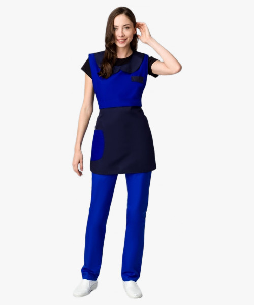 Фартук-сарафан Монро (тк.ТиСи), т.синий/васильковый