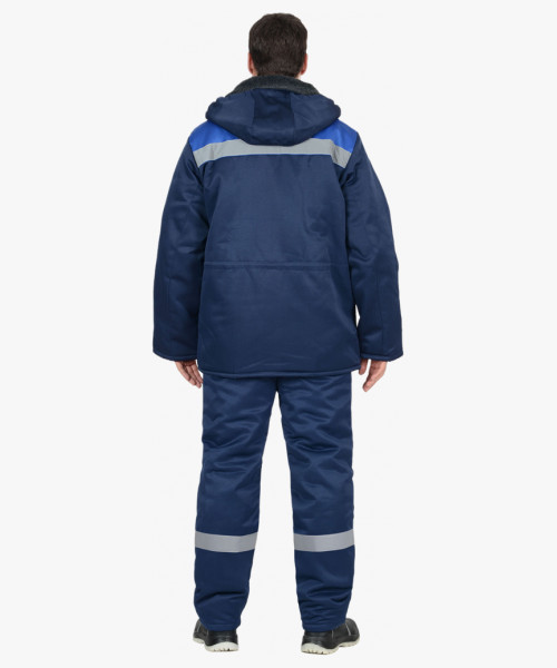 Костюм СИРИУС-БРИГАДИР куртка, полукомбинезон, синий с васильковым и СОП