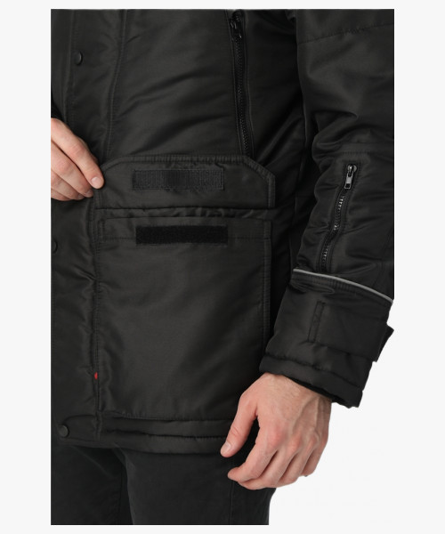 Куртка зимняя Аляска-Люкс (тк.Cat’s eye), черный