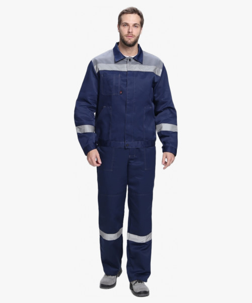 Костюм Лигор-2 СОП К. (тк.Смесовая,210) п/к, т.синий/серый