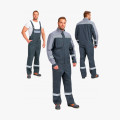 Костюм Бриготек-2 СОП (тк. Смесовая, 260) полукомбинезон, т.серый/св.серый