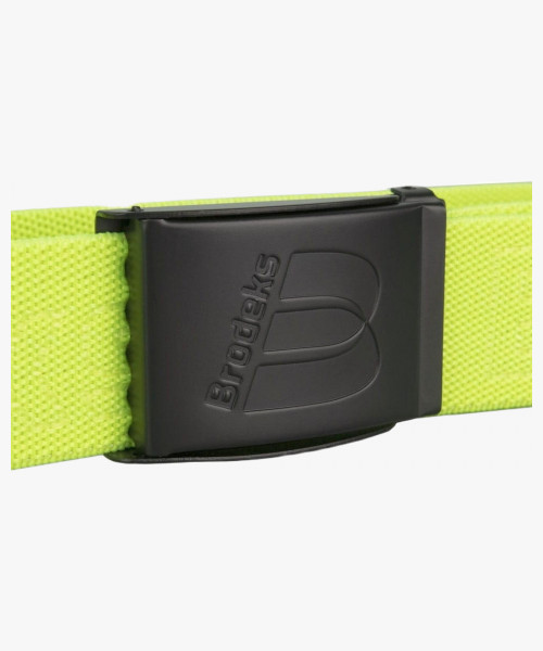 Ремень Brodeks KM127 + стрейч, цвет жёлтый, длина 140 см