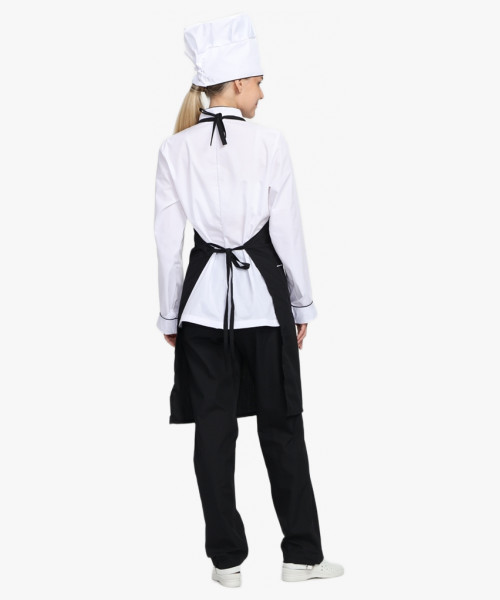 Костюм женский повара Гурман (тк.ТиСи), белый/черный