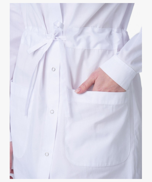 Халат женский Сансара-001 (тк.Смесовая,160) MedLine, белый