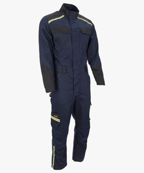 Комбинезон сварщика 1 класса Brodeks FS58-01, цвет тёмно-синий, чёрный