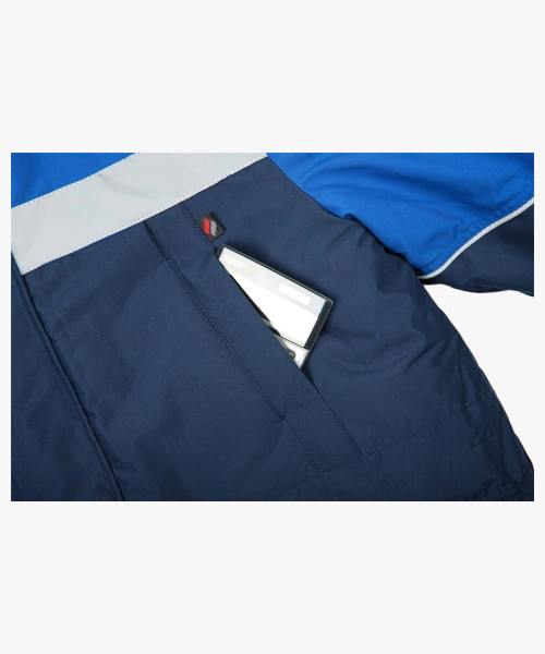 Костюм зимний Сибер СОП CH (тк.Таслан) п/к, т.синий/васильковый