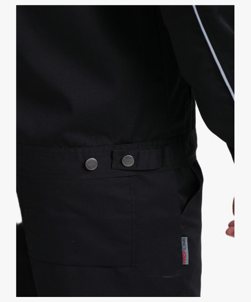 Костюм мужской летний ProfLineSpecialist-2 (тк.Смесовая,240) полукомбинезон, черный