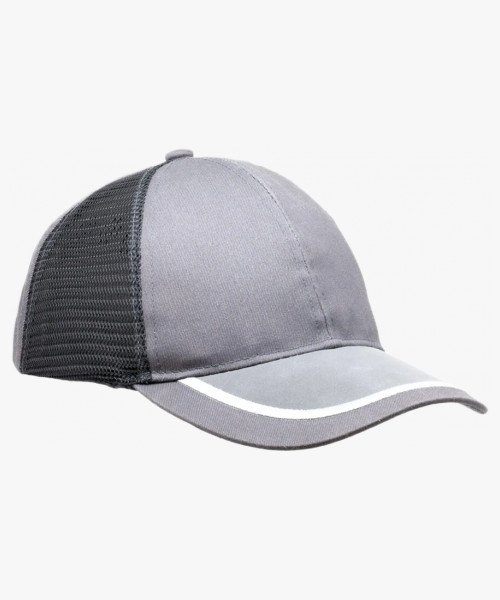 Каскетка защитная текстильная с СОП. цвет серый.