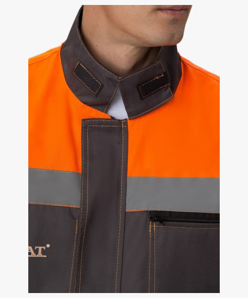 Костюм лесоруба Волат-Урбан СОП (тк.Нортон,262) п/к, серый/черный/оранжевый