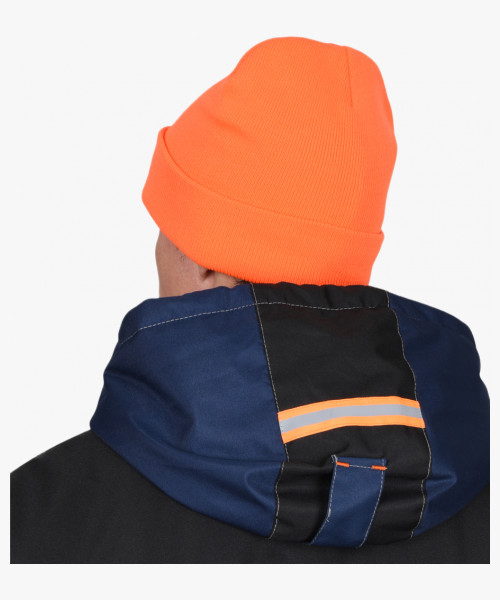 Шапка трикотажная флуоресцентная оранжевая СИРИУС Юка, с утеплителем Тинсулейт (х12х120)