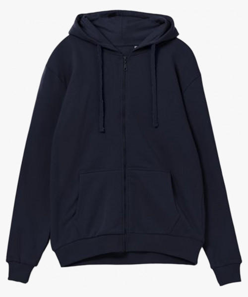 Толстовка на молнии с капюшоном Siverga 2.0, темно-синий