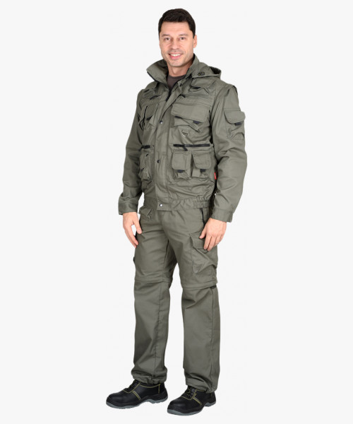 Костюм СИРИУС-ТИГР куртка, брюки (тк. Rodos 245) Оливковый